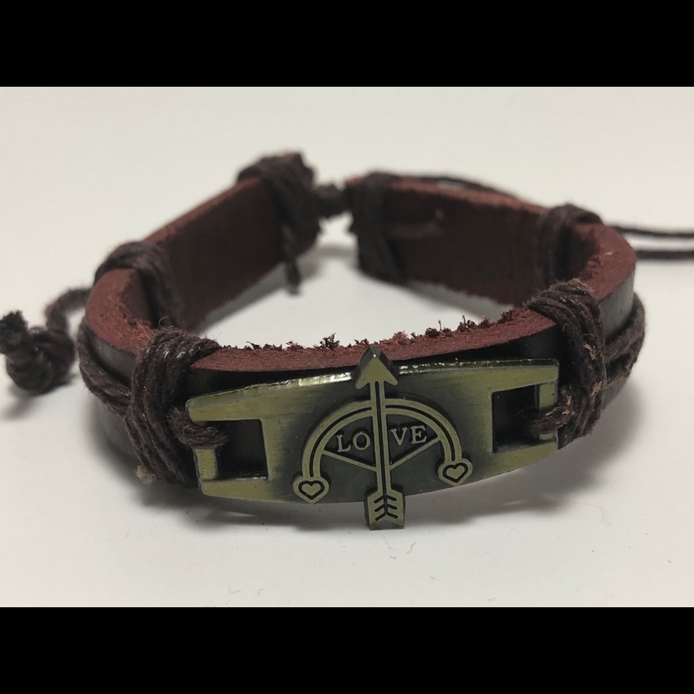 ❤️ love leather bracelet